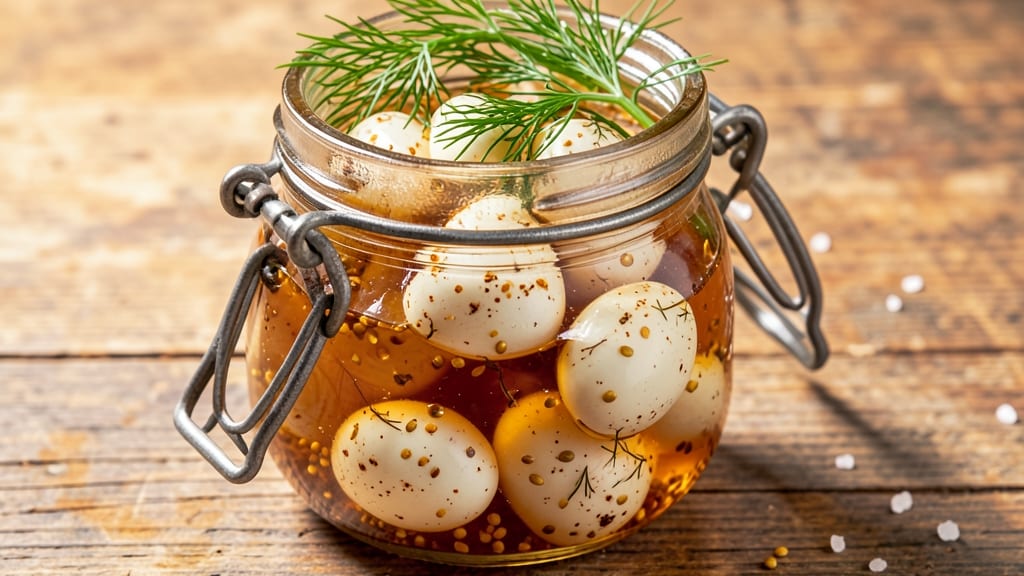 Buc-EE's Pickled Quail Eggs Recipe: Crunchy Shells and Silky Tangy Centers