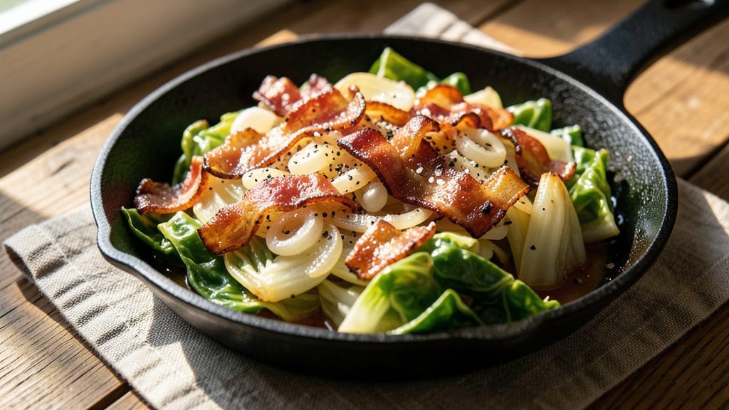 Paula Deen's Cooked Cabbage Recipe: Smoky Bacon and Vinegar-Braised Magic